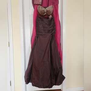 Mori Lee Brown Prom Dress